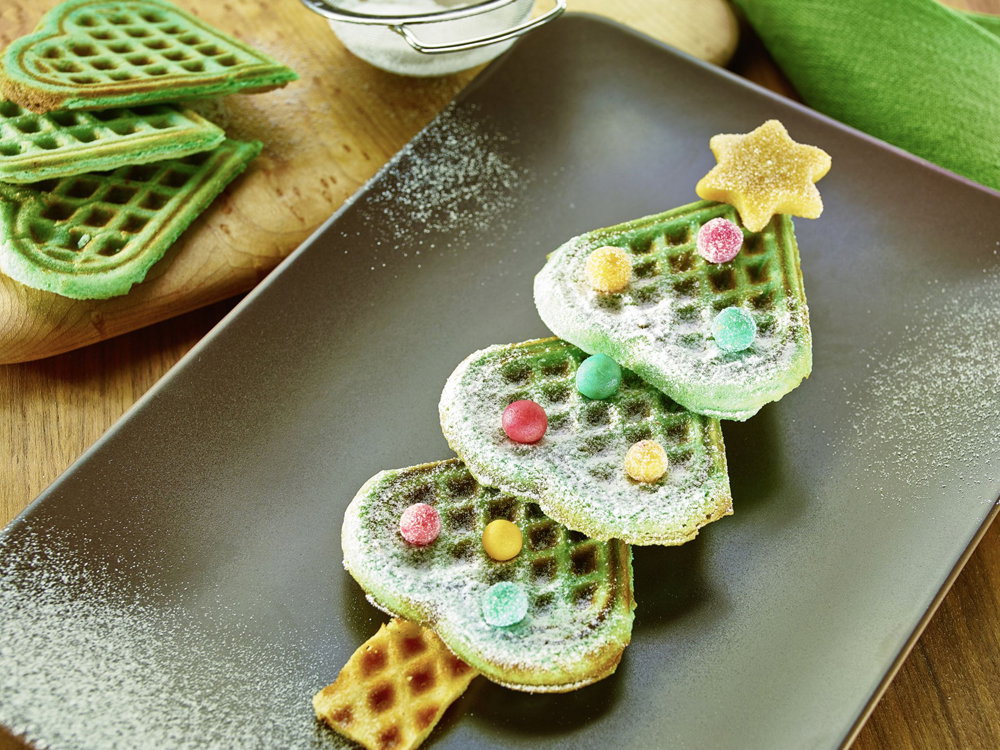 Weihnachtsbaum Waffeln