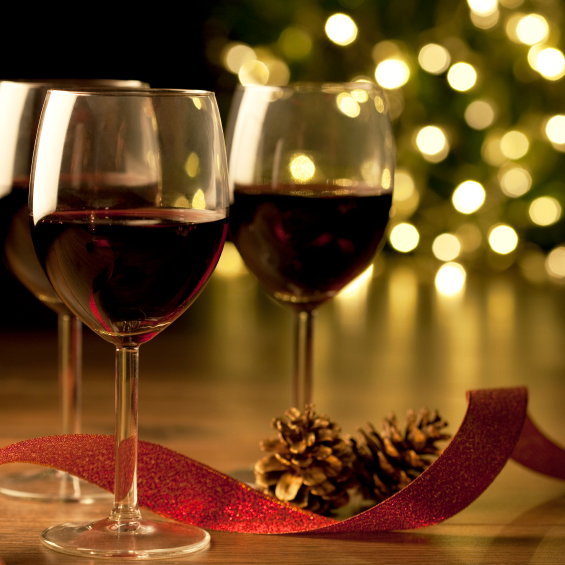 Wein an Weihnachten