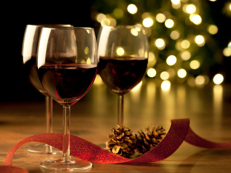 Wein an Weihnachten