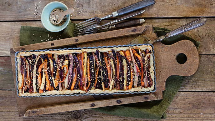 Wurzelgemüse-Quiche