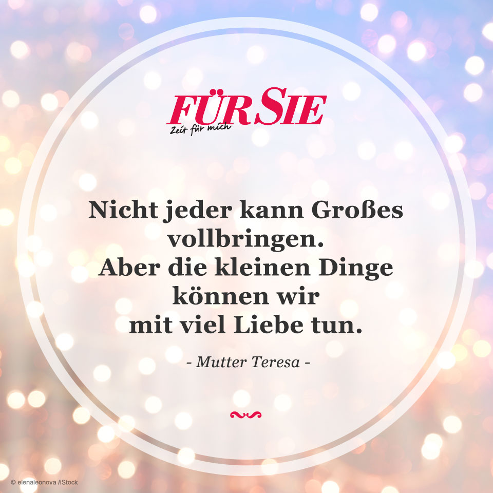 Zitat von Mutter Teresa