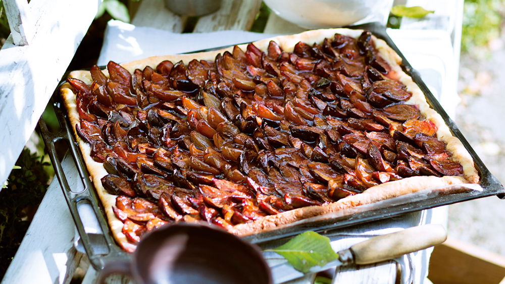 Zwetschgendatschi mit Pecannüssen