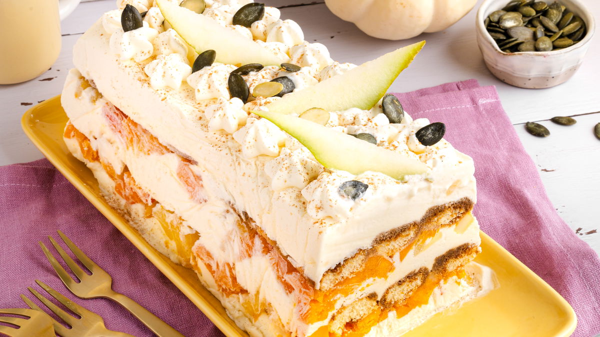 Verführerisches Herbst-Dessert: So überraschend gut schmeckt Kürbis-Tiramisu mit Birne