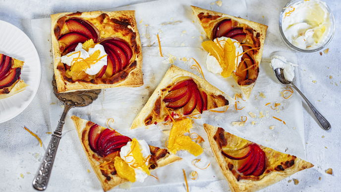 Spätsommer-Traum: Das Rezept für eine knusprige Marzipan-Pflaumen-Tarte