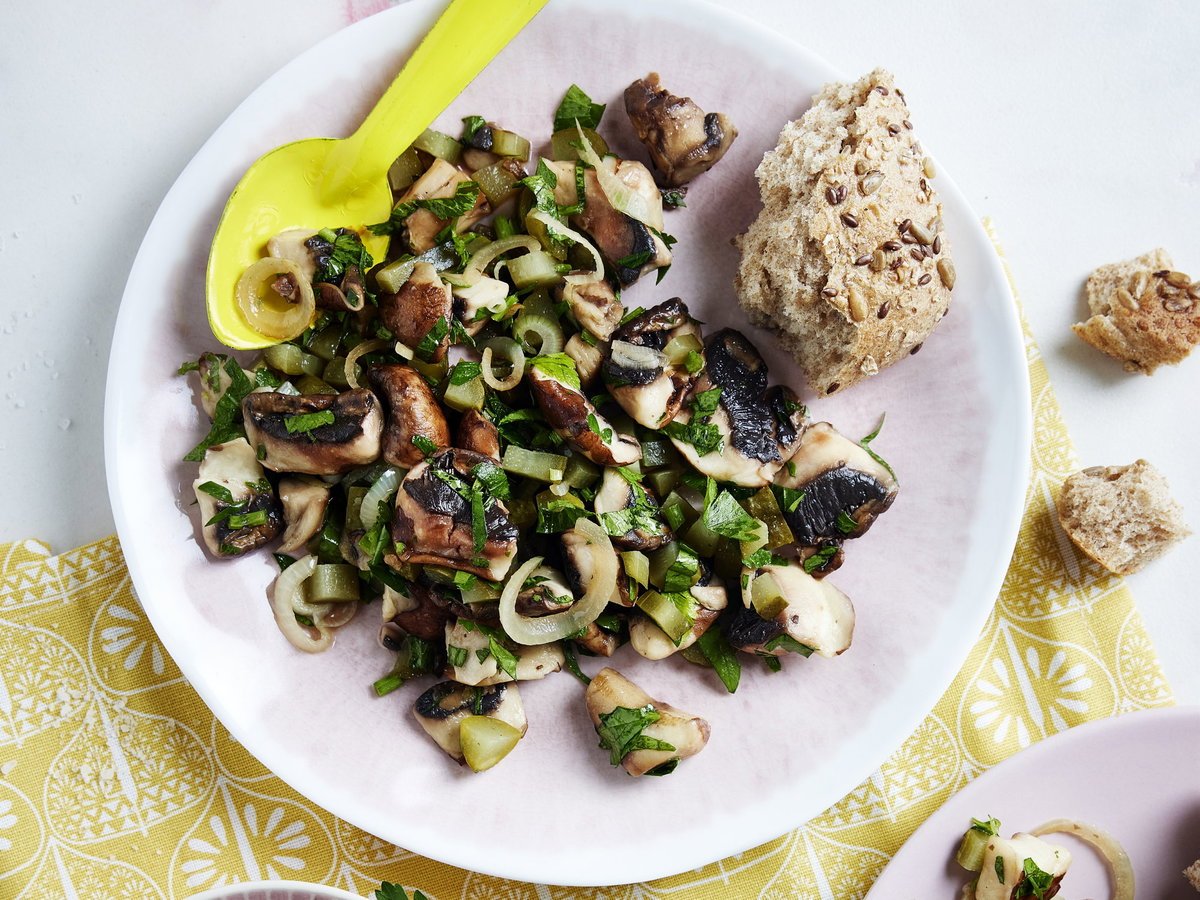 Champignon-Salat