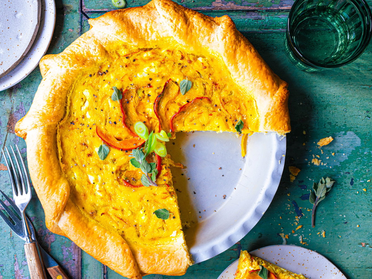 Kürbisquiche