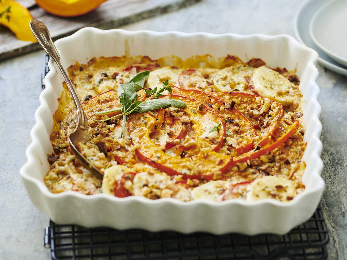 Kürbis-Gratin