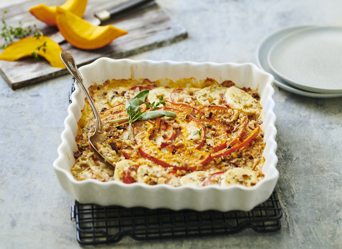 Kürbis-Gratin