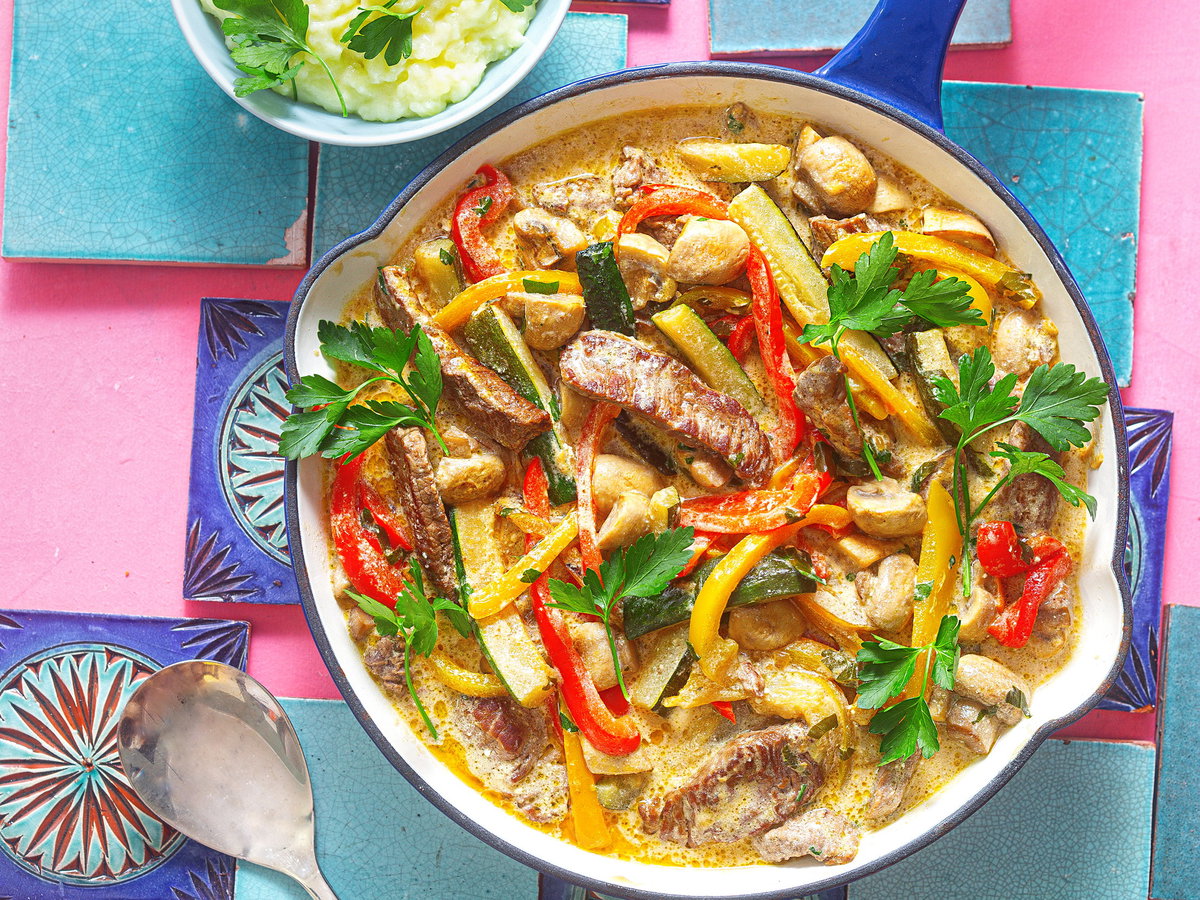 Steak-Gemüse-Pfanne