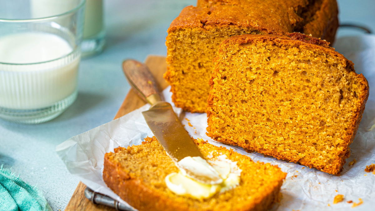 Rezept für süßes Kürbisbrot mit Vanille und Ahornsirup 