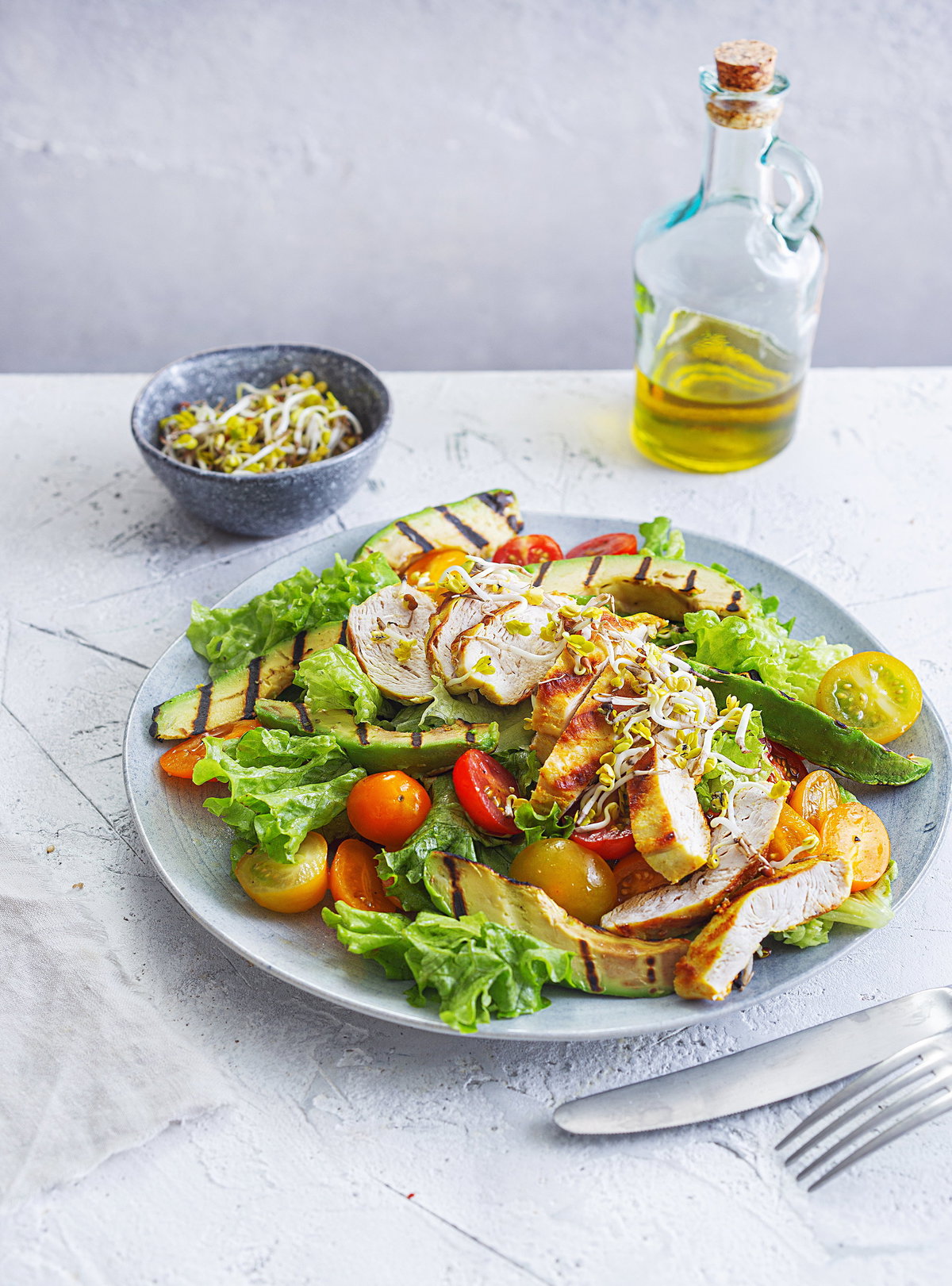 Avocado-Hähnchen-Salat