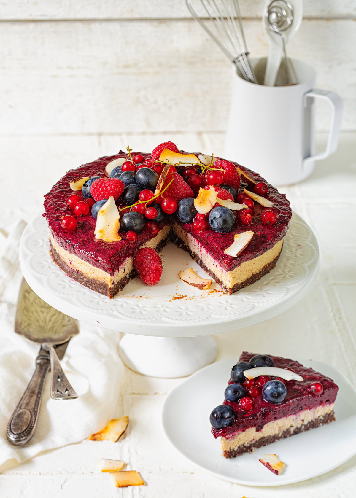 Beeren Kokos Torte 2