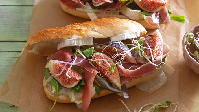 Rezept für Feigen-Ziegenkäse-Baguette: Knuspriger Feierabend-Genuss in wenigen Schritten