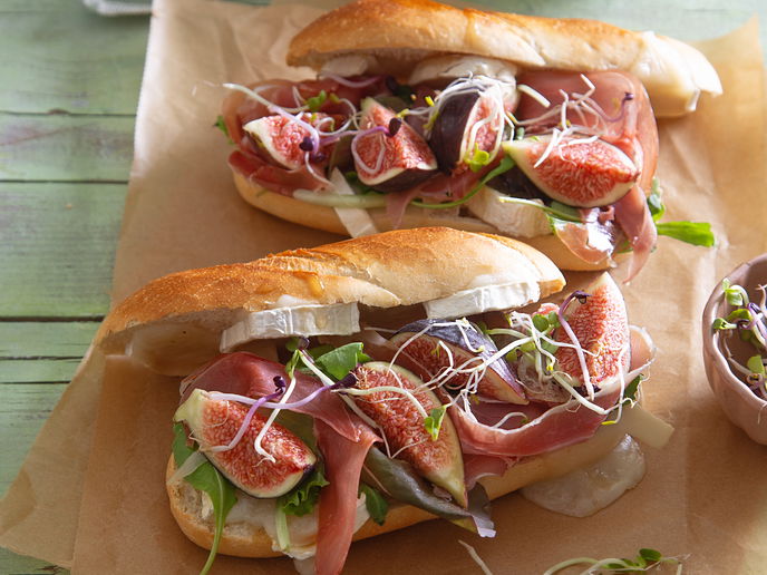 Rezept für Feigen-Ziegenkäse-Baguette: Knuspriger Feierabend-Genuss in wenigen Schritten