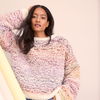 Kostenlose Strickanleitung: Kuscheligen Streifenpullover "Candy & Pelliccia" von Lana Grossa